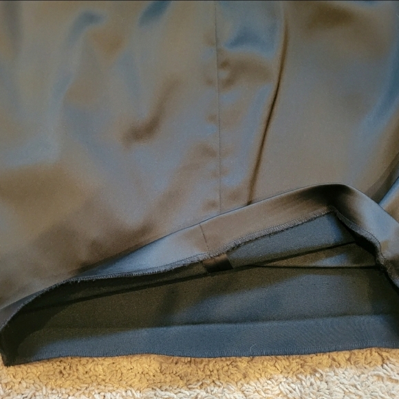 Cache tuxedo ruched halter satin cocktail dress circa 2006 - Picture 4 of 6